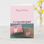 Kreative Freund-Geburtstags-Wünsche Karte (Gelbe Blume)