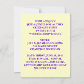 KREATIVE FUN COUPLE JAHRESPARTY EINLADUNG (Rückseite)