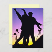 KREATIVE FUN COUPLE JAHRESPARTY EINLADUNG (Vorne/Hinten)