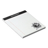 Kreative Fußball-Geschenkideen Notizblock (angewinkelt)