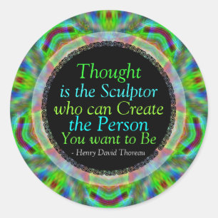 Kreative Gedanken zitieren Aufkleber für benutzerd