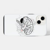 Kreative Gehirn-Kunstwerke mit wissenschaftlichem iPhone Hülle (Rückseite (Horizontal))