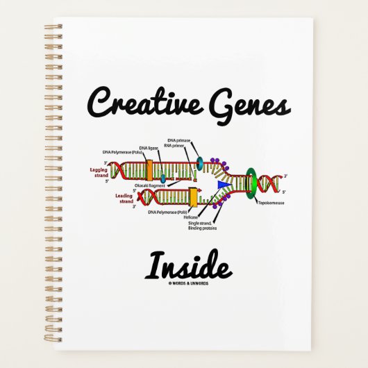 Kreative Gene innerhalb der DNA-Replikation Planer (Vorderseite)