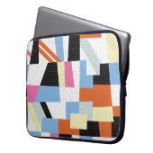 Kreative Geometrie: Längenmuster Laptopschutzhülle (Vorderseite Links)