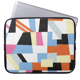 Kreative Geometrie: Längenmuster Laptopschutzhülle
