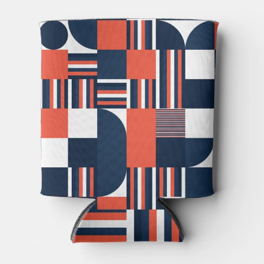 Kreative Geometrie: Modernes Nahtloses Design Dosenkühler (Vorderseite)