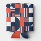 Kreative Geometrie: Modernes Nahtloses Design Dosenkühler (Rückseite)