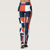 Kreative Geometrie: Modernes Nahtloses Design Leggings (Rückseite)