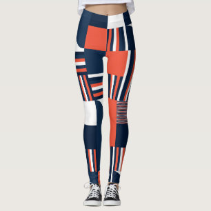 Kreative Geometrie: Modernes Nahtloses Design Leggings