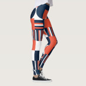 Kreative Geometrie: Modernes Nahtloses Design Leggings (Rechts)