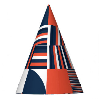 Kreative Geometrie: Modernes Nahtloses Design Partyhütchen