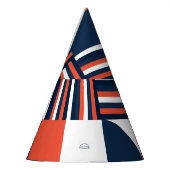 Kreative Geometrie: Modernes Nahtloses Design Partyhütchen (Links)