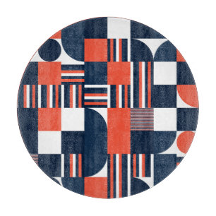 Kreative Geometrie: Modernes Nahtloses Design Schneidebrett