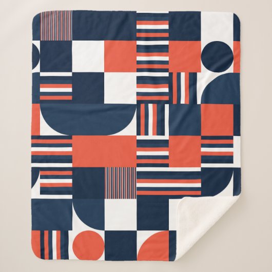 Kreative Geometrie: Modernes Nahtloses Design Sherpadecke (Vorderseite)