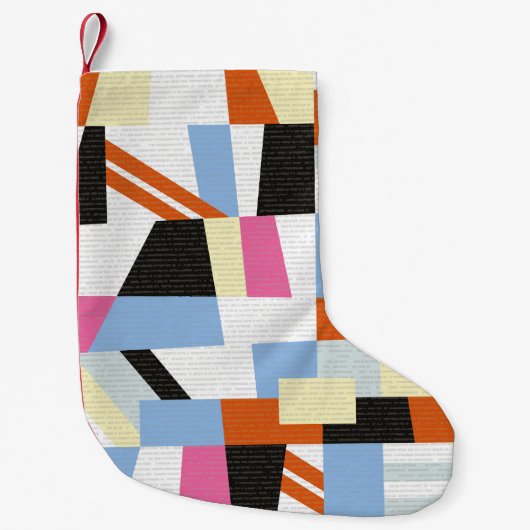 Kreative geometrische Formen, Längenmuster Kleiner Weihnachtsstrumpf (Vorderseite)