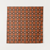 Kreative geometrische, moderne abstrakte rote. wandteppich (Vorderseite (Horizontal))