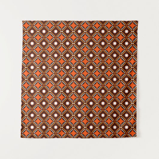 Kreative geometrische, moderne abstrakte rote. wandteppich (Vorderseite)