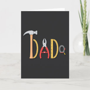 Kreative Geschenkkarte zum Vatertag mit Werkzeugen Karte