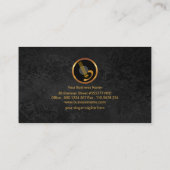 Kreative Gitarren-stilvoller blauer Visitenkarte (Rückseite)