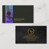 Kreative Gitarren-stilvoller blauer Visitenkarte (Vorne/Hinten)