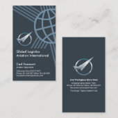 Kreative globale Grenzfliege Visitenkarte (Vorne/Hinten)