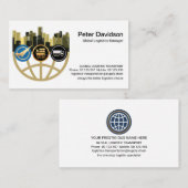 Kreative globale Stadtrahmenlogistik Visitenkarte (Vorne/Hinten)