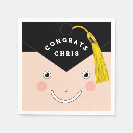Kreative Graduierungspartei Serviette (Vorderseite)