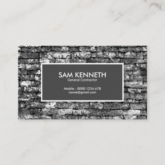 Kreative graue visitenkarte (Vorderseite)