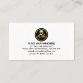 Kreative Grüne Taxiwege Visitenkarte (Rückseite)