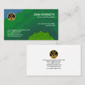 Kreative Grünwaldtopographie Naturschützer Visitenkarte (Vorne/Hinten)