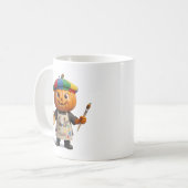 Kreative Halloween-Kürbiskunst  Kaffeetasse (Vorderseite Links)