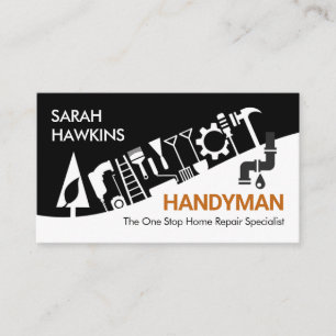 Kreative Handwerker-Reparaturwerkzeuge Welle Visitenkarte
