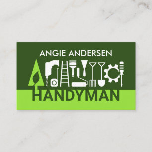 Kreative Handwerker-Tools Landschaft Visitenkarte
