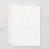 Kreative Hochzeitseinladung Einladung (Rückseite)