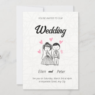 Kreative Hochzeitseinladung Einladung