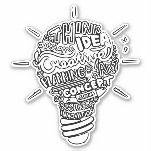 Kreative Ideen Aufkleber (Vorderseite)