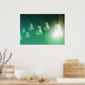 Kreative Innovation und leuchtendes Konzept als Ku Poster (Küche)