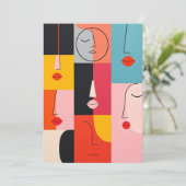 Kreative Invitations Karte (Stehend Vorderseite)