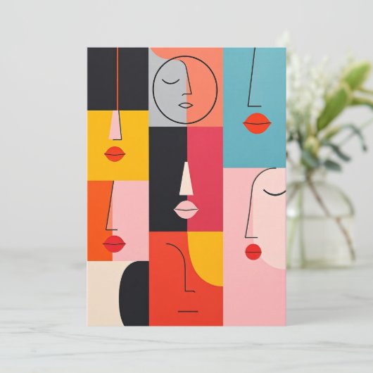 Kreative Invitations Karte (Stehend Vorderseite)