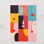 Kreative Invitations Karte (Vorne/Hinten)