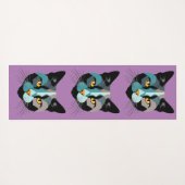 Kreative Katzenkopf Illustration Yogamatte (Rückseite (Horizontal))