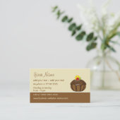 Kreative Kuchen-Visitenkarte Visitenkarte (Stehend Vorderseite)