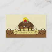 Kreative Kuchen-Visitenkarte Visitenkarte (Rückseite)