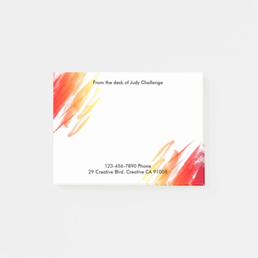 Kreative kundenspezifische klebrige Anmerkung Post-it Klebezettel (Vorderseite)