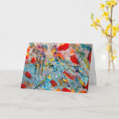 kreative Künstlerin Painter Abstrakt Thinker Gebur Karte (Gelbe Blume)