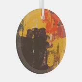 Kreative künstlerische Skizze, bunte Textur. Ornament Aus Glas (Vorderseite Rechts)