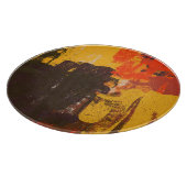 Kreative künstlerische Skizze, bunte Textur. Schneidebrett (Ecke)