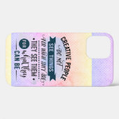 Kreative Leute zitieren Word Art Case-Mate iPhone Hülle (Rückseite (Horizontal))