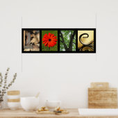 Kreative Liebe Alphabet Fotografie Kunst, Dichtung Poster (Küche)