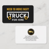 Kreative LKW-Cargo-Rahmen Visitenkarte (Vorne/Hinten)